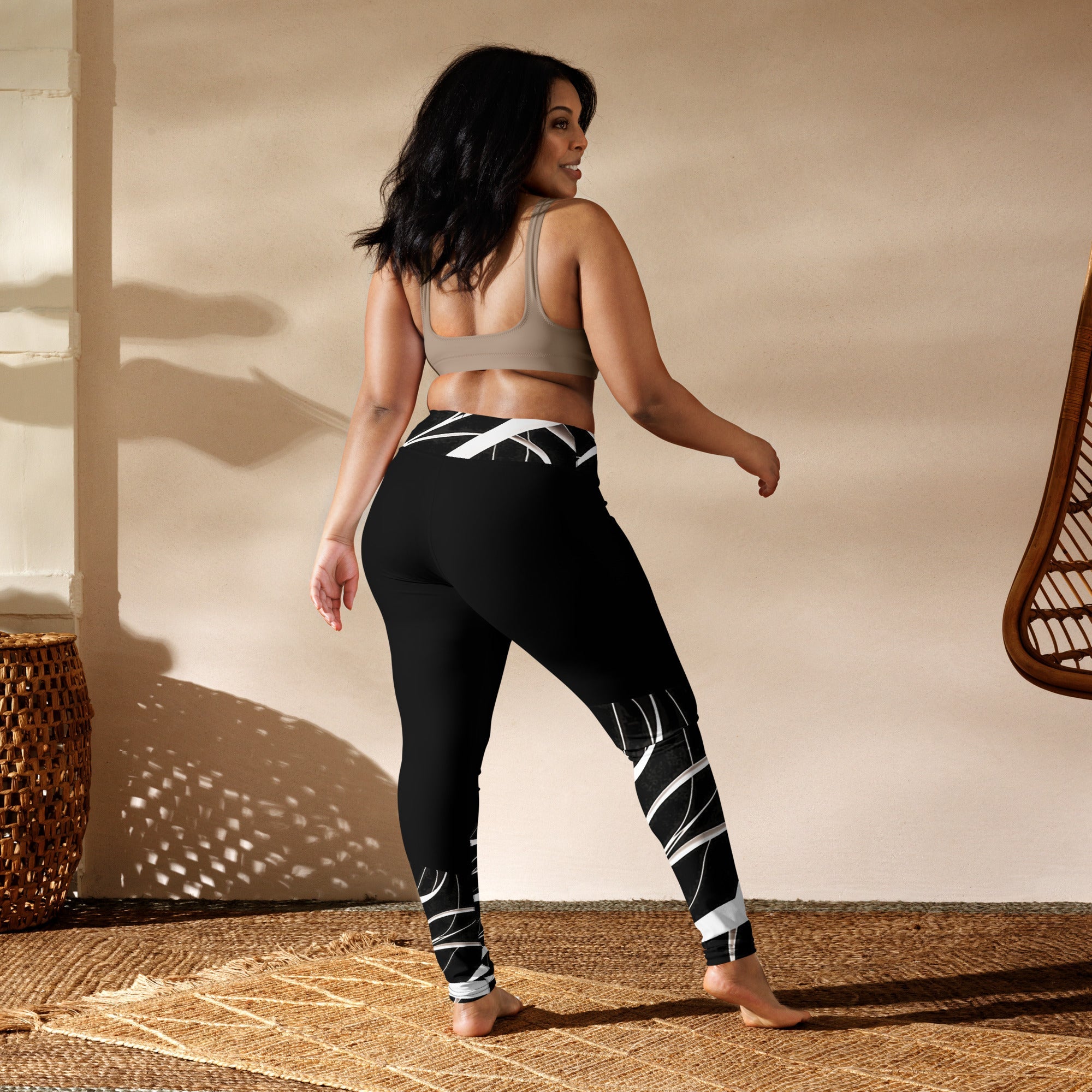 Unique Look Leggings. Gym or Yoga Pants. Abstract Modern Art Streetwear by WickedYo.